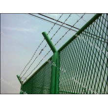 PVC Coated Barbed Wire Fence